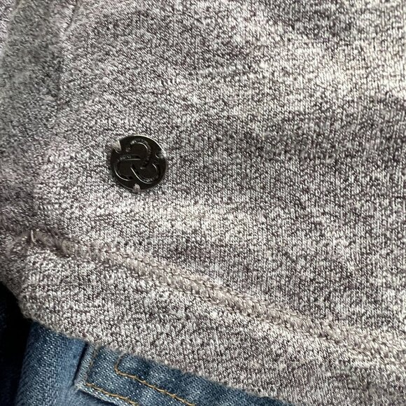 Zella Ruched Long Sleeve Top Womens Small Gray Comfy Stretch Athleisure - Picture 5 of 11